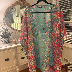 Floral Sheer Kimono